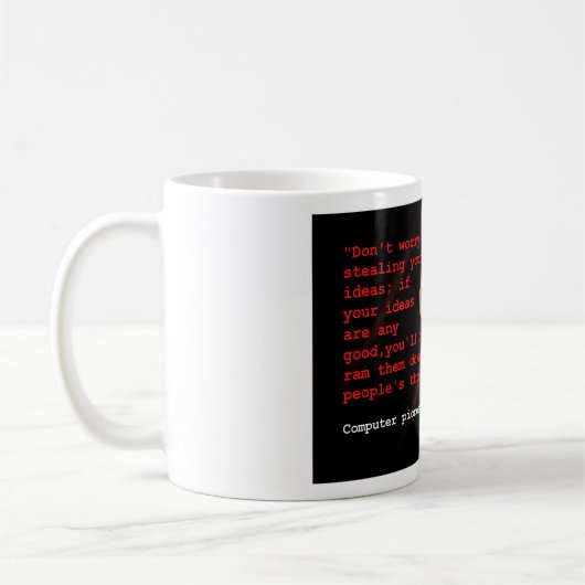 Diebstahl von Ideen Kaffeetasse (Links)