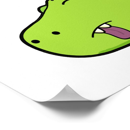 Died-nosaur Funny Dinosaur Puns Poster (Ecke)