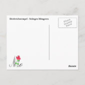 Diederichstempel Postkarte (Rückseite)