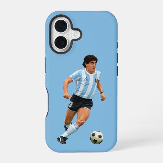 Diego Maradona - Argentinien iPhone 16 Hülle (Rückseite)