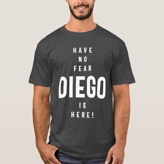 Diego Personalisiert Name Geburtstagsgeschenk T-Shirt (Vorderseite)