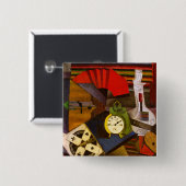 Diego Rivera Der Wecker Surrealismus Kunst Button (Vorne & Hinten)
