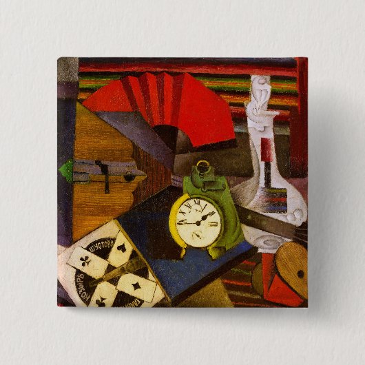 Diego Rivera Der Wecker Surrealismus Kunst Button (Vorderseite)