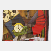 Diego Rivera Der Wecker Surrealismus Kunst Geschirrtuch (Horizontal)
