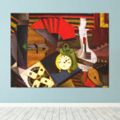 Diego Rivera Der Wecker Surrealismus Kunst Leinwanddruck (Insitu (Holzboden))