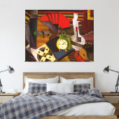 Diego Rivera Der Wecker Surrealismus Kunst Leinwanddruck (Insitu (Schlafzimmer))