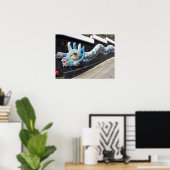 Diego Rivera House of Winds Mural Blue Serpent Poster (Heimbüro)