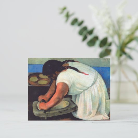 Diego Rivera - La Molendera, 1923 Postkarte (Stehend Vorderseite)