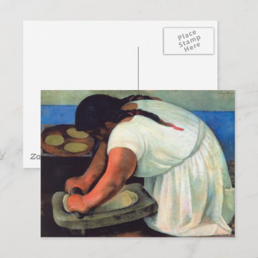 Diego Rivera - La Molendera, 1923 Postkarte (Vorne/Hinten)