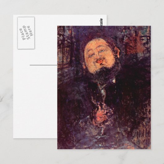 Diego Rivera von Amedeo Modigliani Postkarte (Vorne/Hinten)