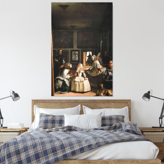 Diego Velázquez - Las Meninas (1656) Leinwanddruck (Insitu (Schlafzimmer))