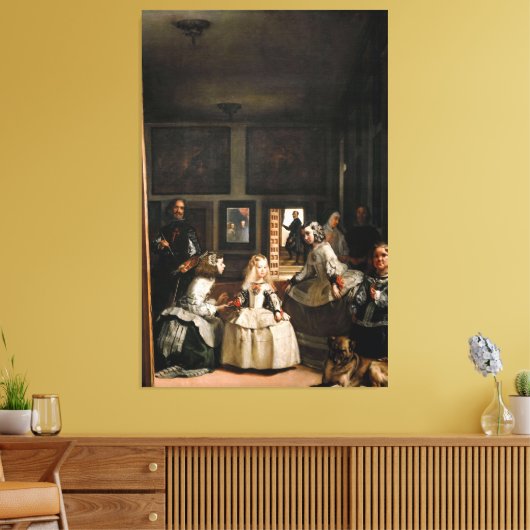 Diego Velázquez - Las Meninas (1656) Leinwanddruck (Insitu (Wohnzimmer))