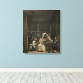 Diego Velazquez Las Meninas Leinwanddruck (Insitu (Holzboden))