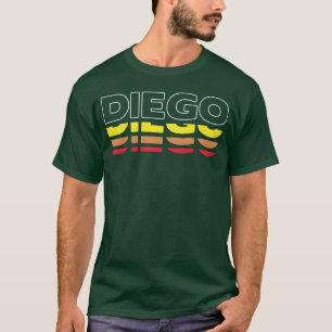 Diego Vorname Lustig Vintage Sonnenuntergang Diego T-Shirt