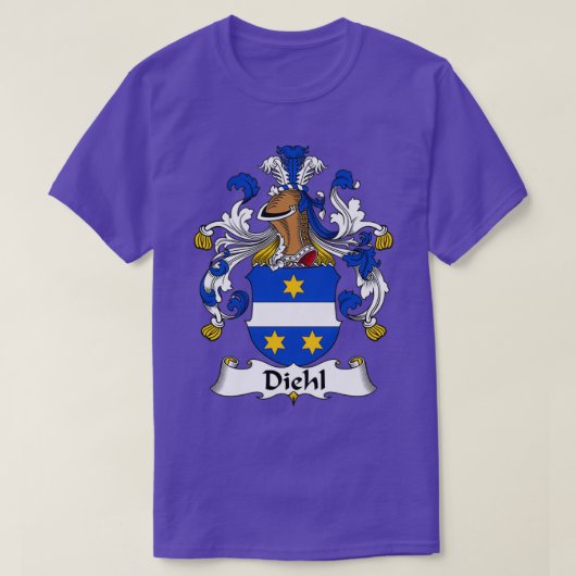 Diehl Coat of Arms Familienwappen T-Shirt (Design vorne)