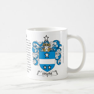 Diehl, der Ursprung, die Bedeutung und das Wappen Kaffeetasse