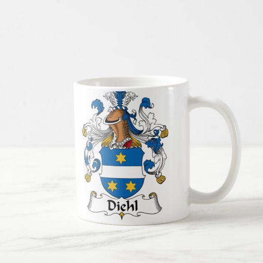 Diehl Familienwappen Kaffeetasse (Rechts)