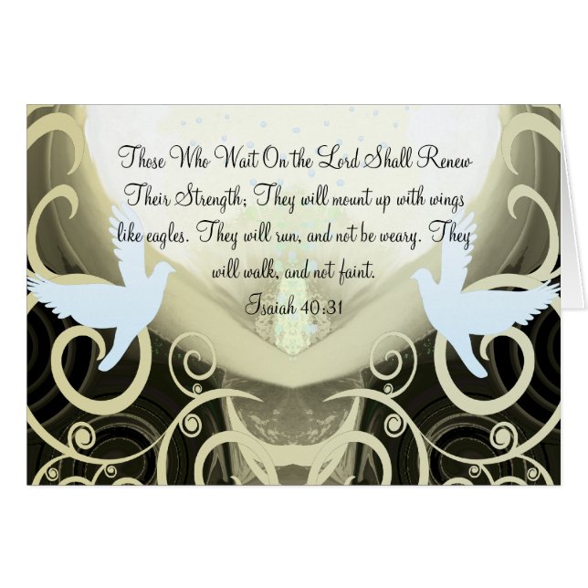 Diejenigen, die auf den Herrn warten, erneuern ihr (Vorderseite (Horizontal))