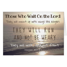 Diejenigen, die auf den Herrn warten, werden laufe