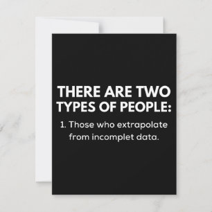 Diejenigen, die aus Inkomplet-Daten extrapolieren Save The Date