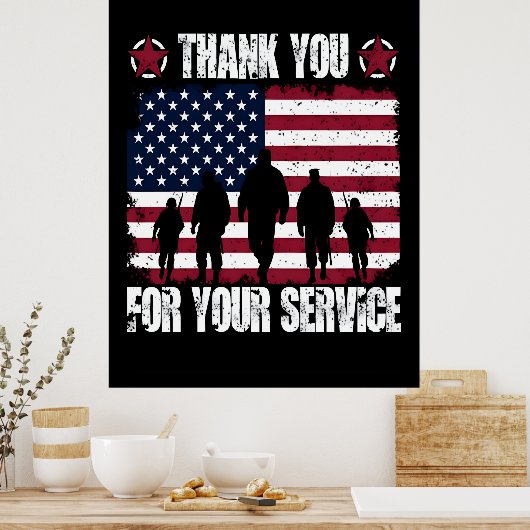 Diejenigen, die bedient haben: Danke 2025 Poster (Küche)