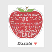 Diejenigen, die das Angebot Lehrer Red Apple Schul Aufkleber (Blatt)