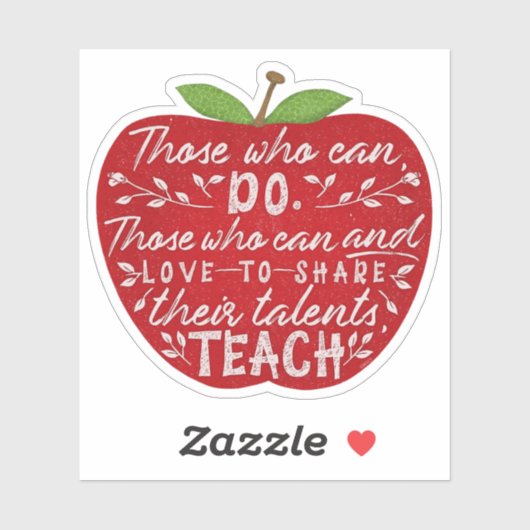 Diejenigen, die das Angebot Lehrer Red Apple Schul Aufkleber (Blatt)
