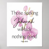 Diejenigen, die die Kunst der Jehovah-Mauer mit Or Poster (Vorne)