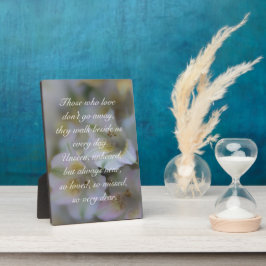 Diejenigen, die die Liebe nicht weggehen, Fotoplatte