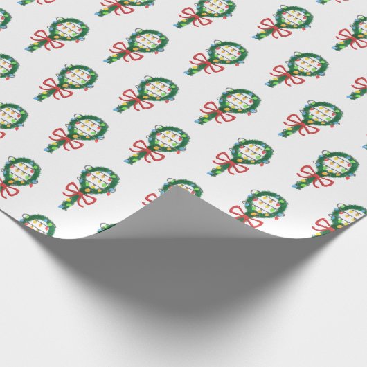 Diejenigen, die dieses Weihnachts-Tennis-Racket-Wr Geschenkpapier (Ecke)