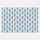 Diejenigen, die dieses Weihnachts-Tennis-Racket-Wr Geschenkpapier Set (Vorderseite 2)