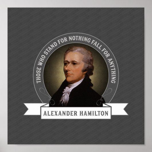 Diejenigen, die für nichts stehen, fallen für nich poster (Vorne)