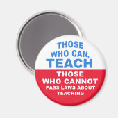 Diejenigen, die Gesetze nicht bestehen können, leh Magnet (Vorderseite/Rückseite)