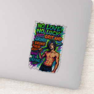 Diejenigen, die Hindernisse im Leben überwinden Aufkleber