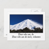 Diejenigen, die mehr Freiwillige tun können Postkarte (Vorne/Hinten)