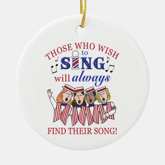 Diejenigen, die Ornament singen wollen (Weiblich) (Vorne)