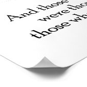 Diejenigen, die tanzen gesehen haben, hielten es f poster (Ecke)