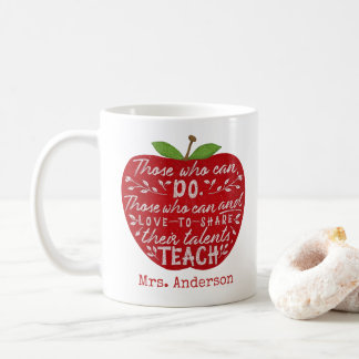 Diejenigen, die Zitat Apple lehren können| Name de Kaffeetasse