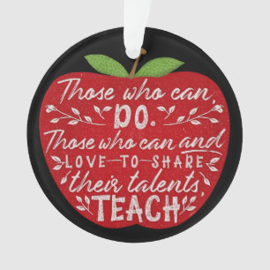 Diejenigen, die Zitat Apple lehren können  Name de Ornament