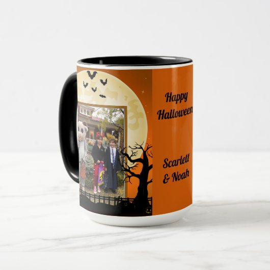 DIEJENIGER Halloween Cup 2 Kids FOTOS & TEXT-Kaffe Tasse (Vorderseite Links)