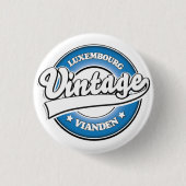 Diekirch luxemburgisches Retrologo Button (Vorderseite)