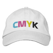 Dieline CMYK Signature Vater Cap Bestickte Baseballkappe (Vorderseite)