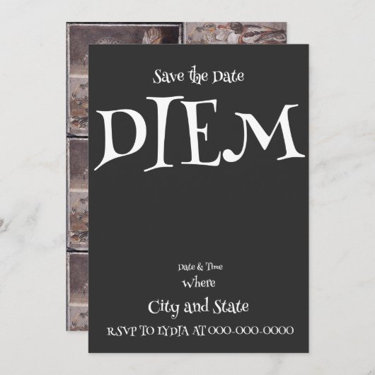 DIEM EINLADUNG (Vorne/Hinten)