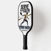 Diene mit Glauben Christliches Pickleball-Paddle Pickleball Schläger (Links)