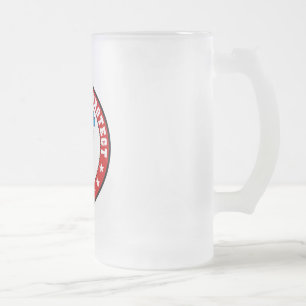Dienen und Schützen Polizist Mattglas Bierglas