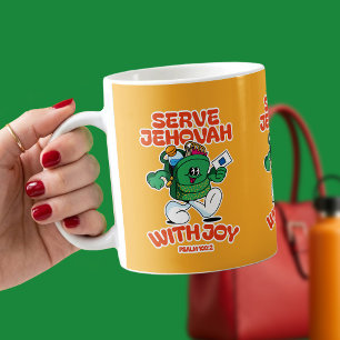 Dienen wir Jehova mit Freude – Psalm 100:2 Kaffeetasse