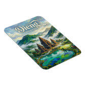 Dieng-Plateau Indonesien Magnet (Rechte Seite)