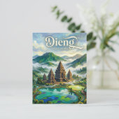 Dieng-Plateau Indonesien Postkarte (Stehend Vorderseite)