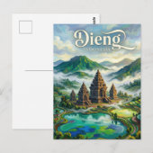 Dieng-Plateau Indonesien Postkarte (Vorne/Hinten)