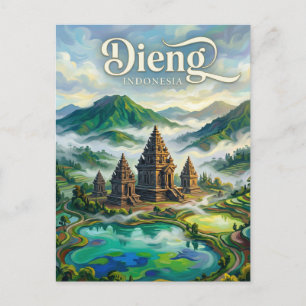 Dieng-Plateau Indonesien Postkarte